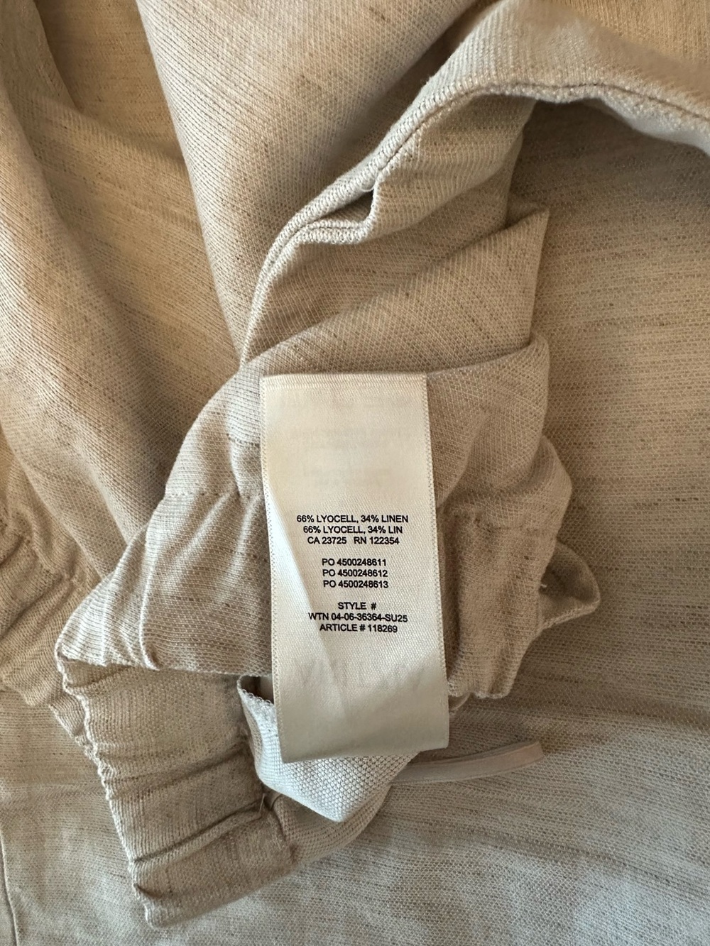 Aritzia Wilfred NWT Lodge Pants in CruiseLinen Fabric - Picture 8 of 12